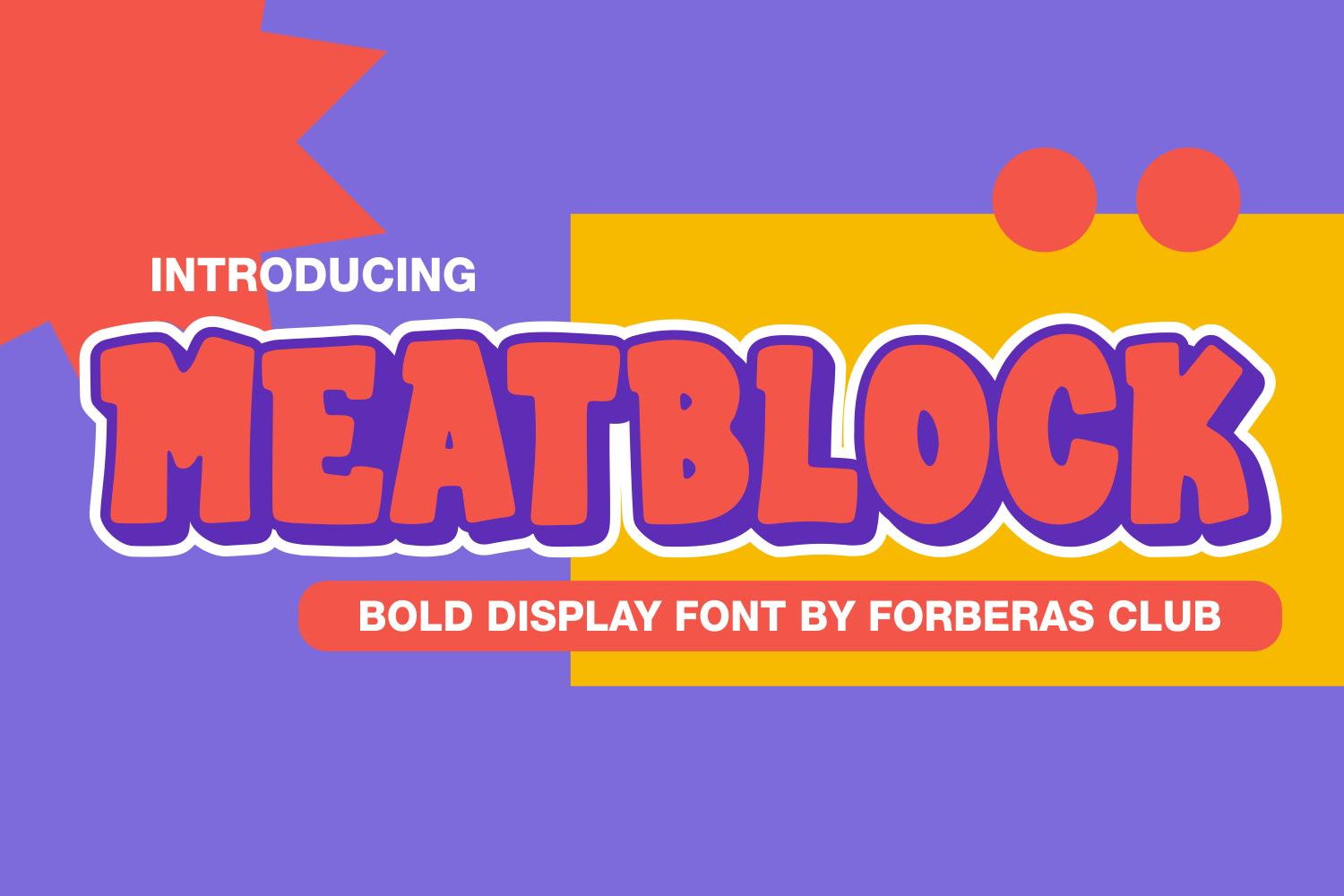 Meatblock Font