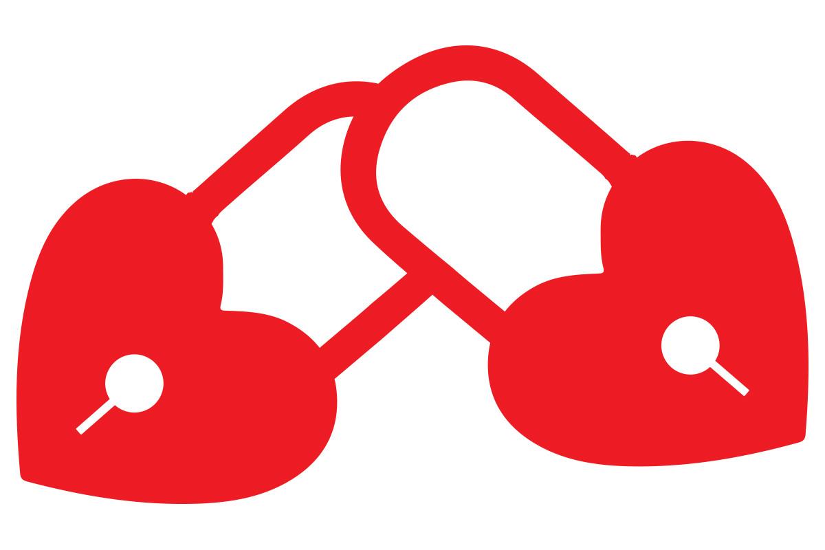 Valentines Love Lock Key Vector