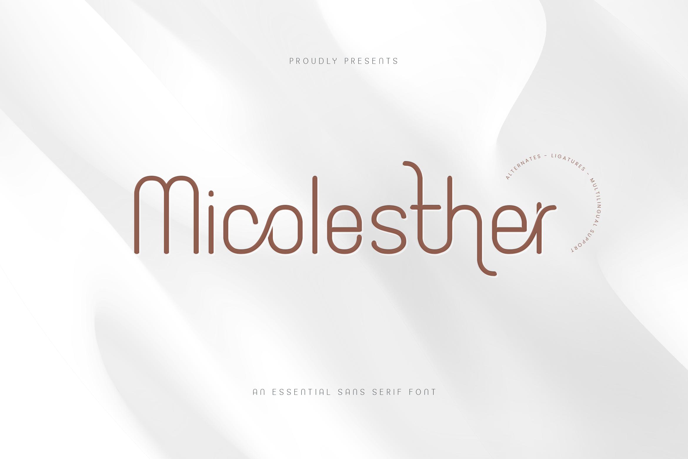 Micolesther Font