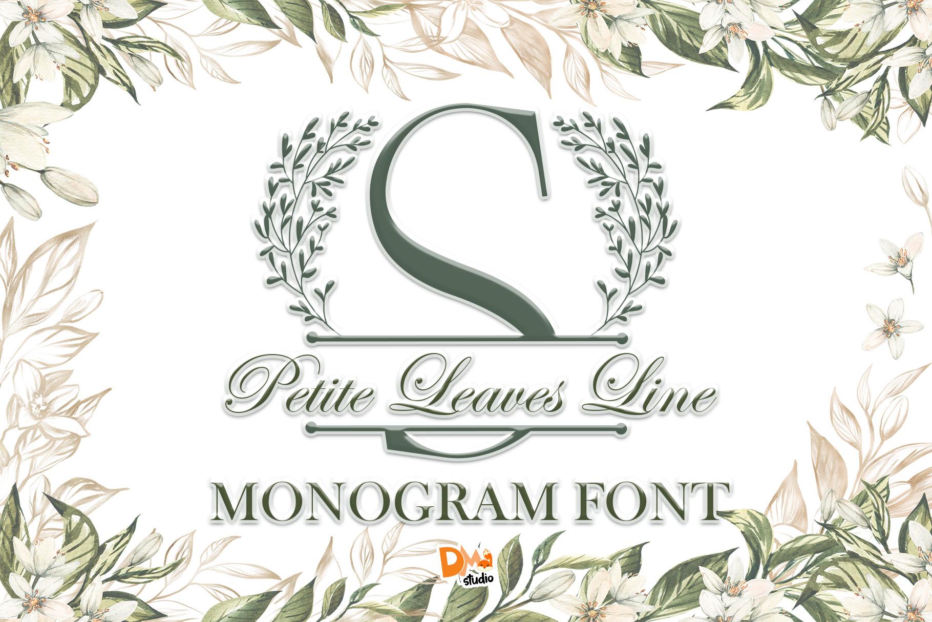 Petite Leaves Line Font