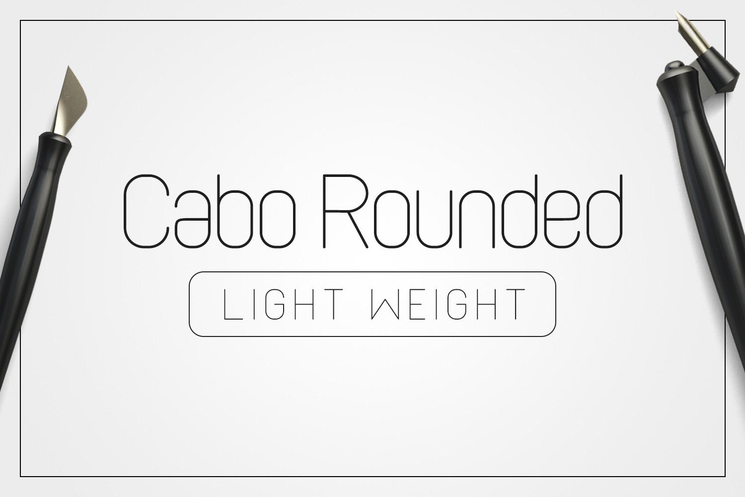 Cabo Rounded Light Font