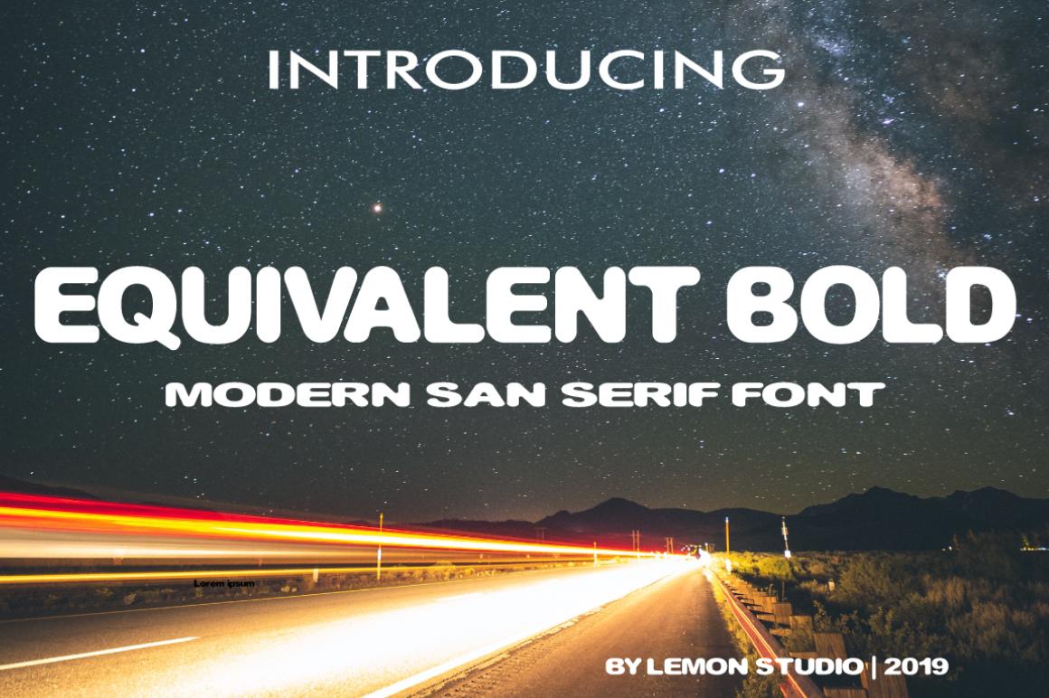 Equvalent Bold Font