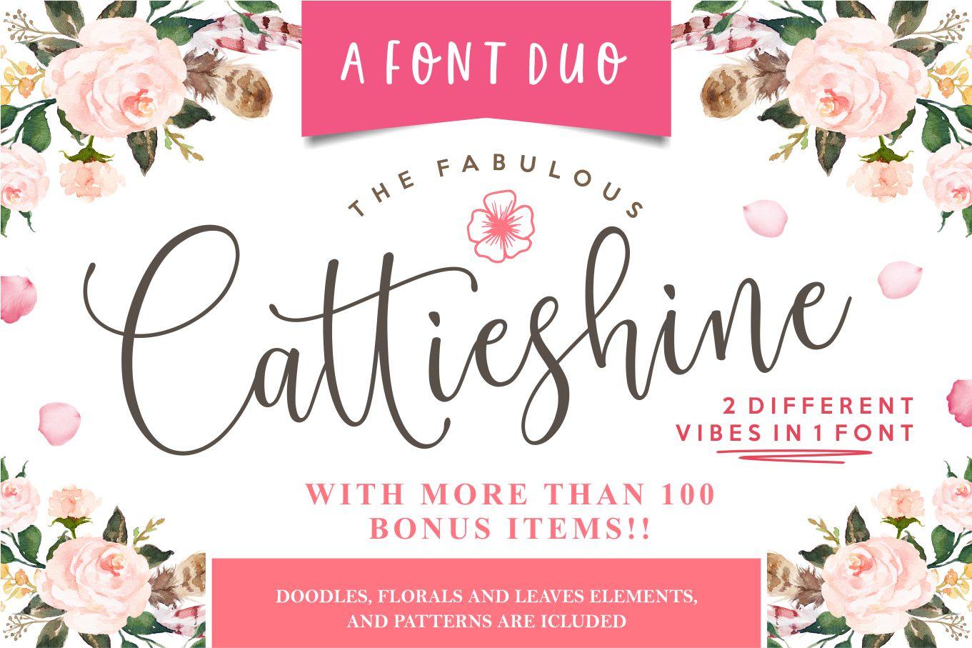 Cattieshine Font