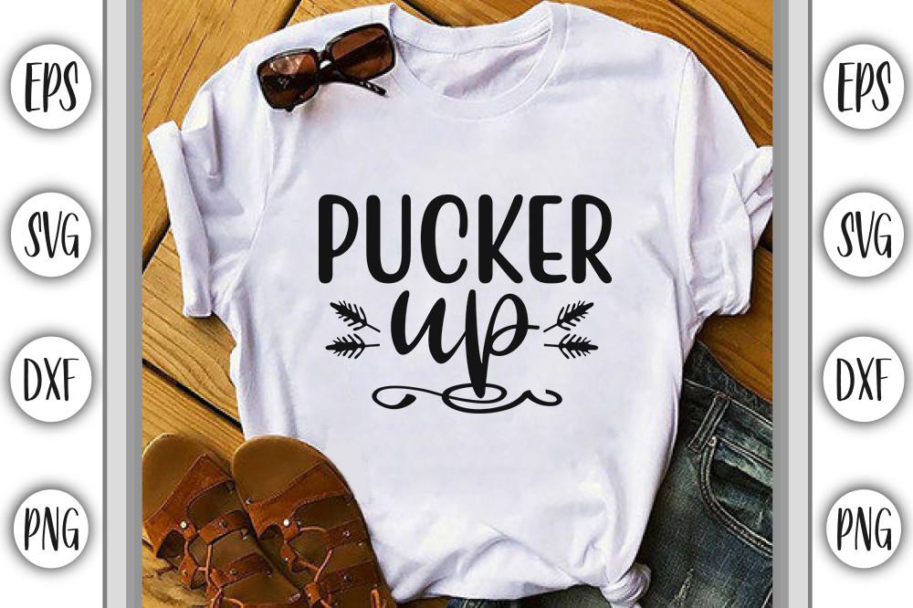 Valentine’s Day Svg Design, Pucker Up