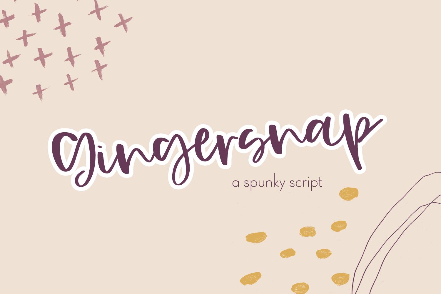 Gingersnap Font