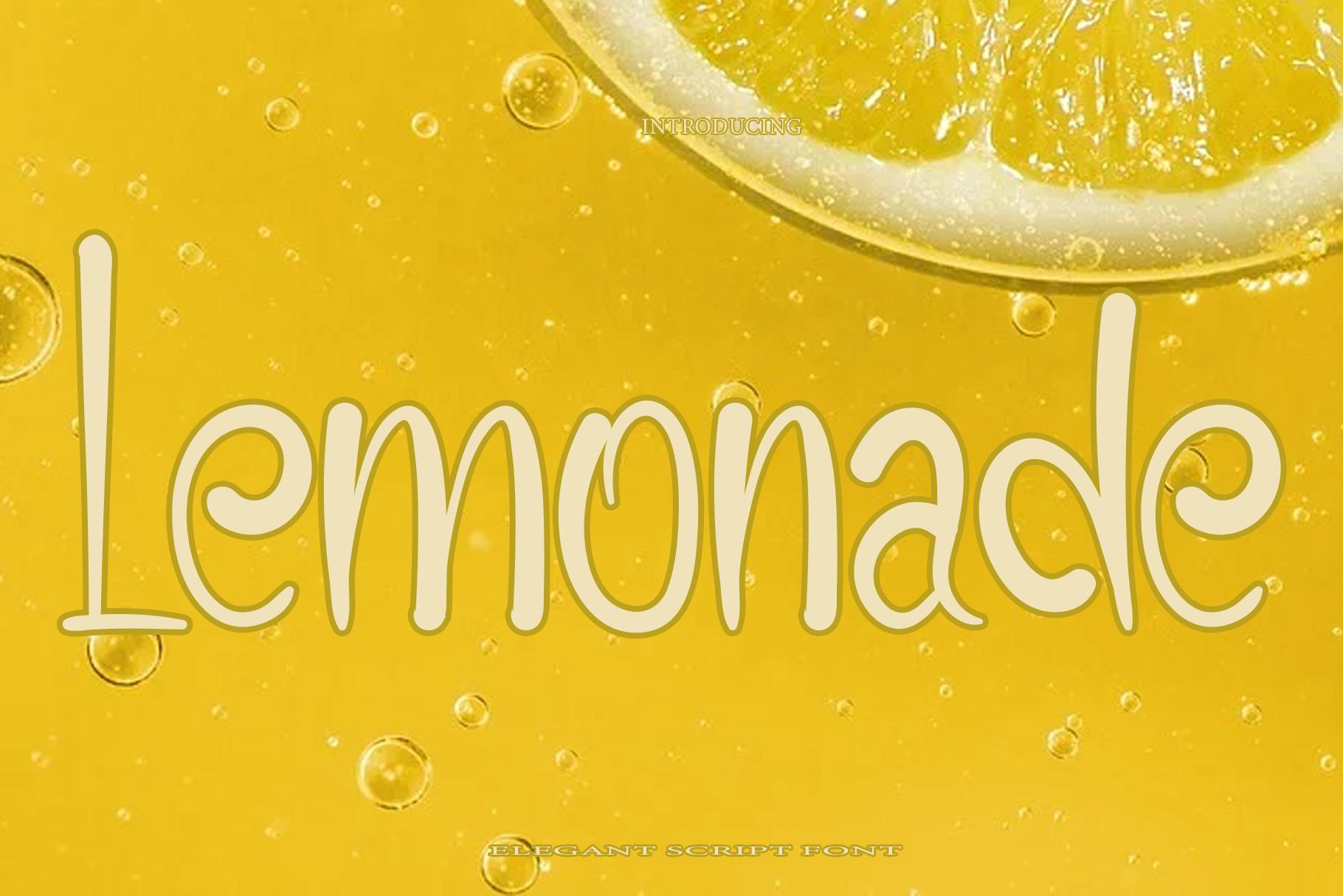 Lemonade Font