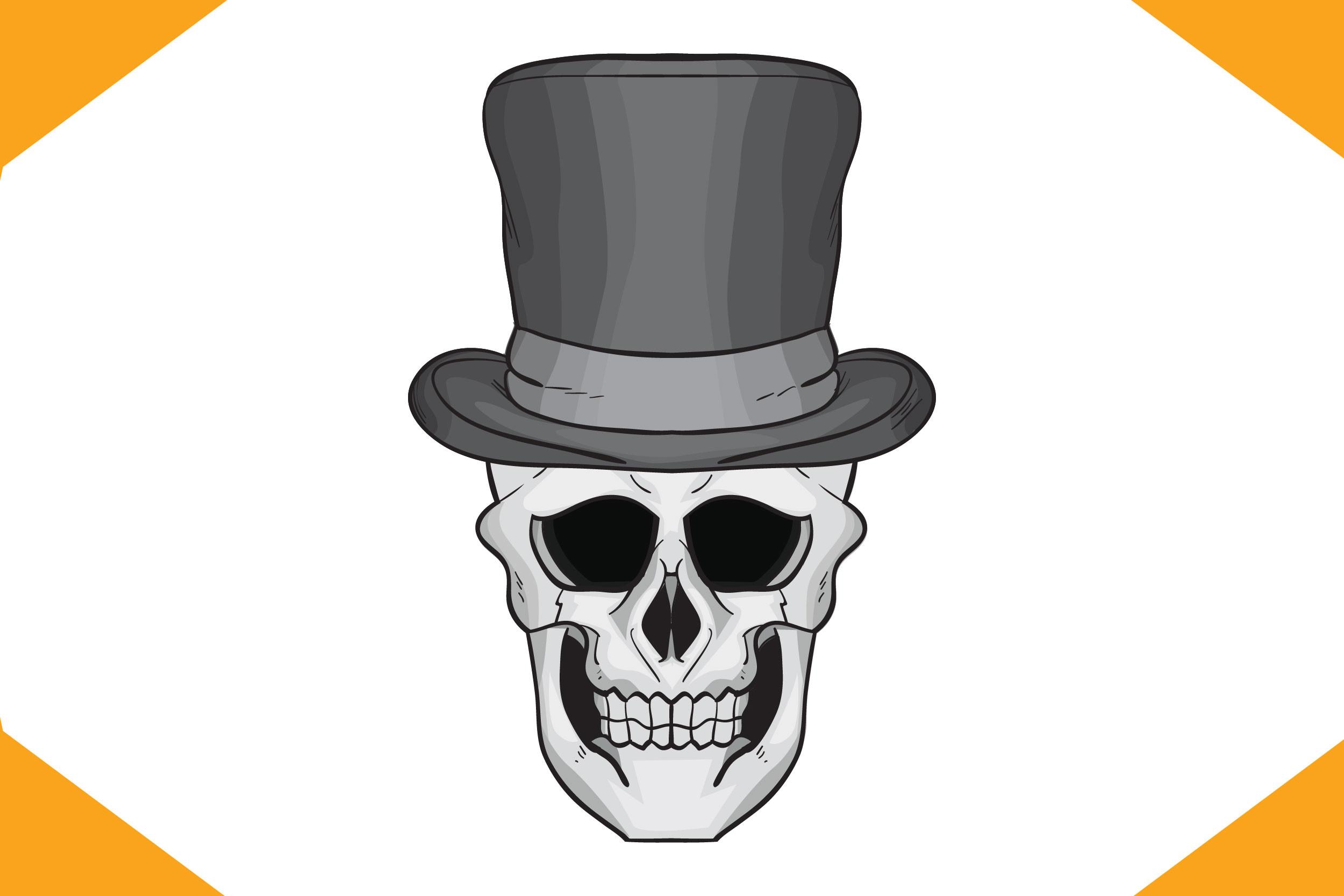 Skull Gentleman Vectorart