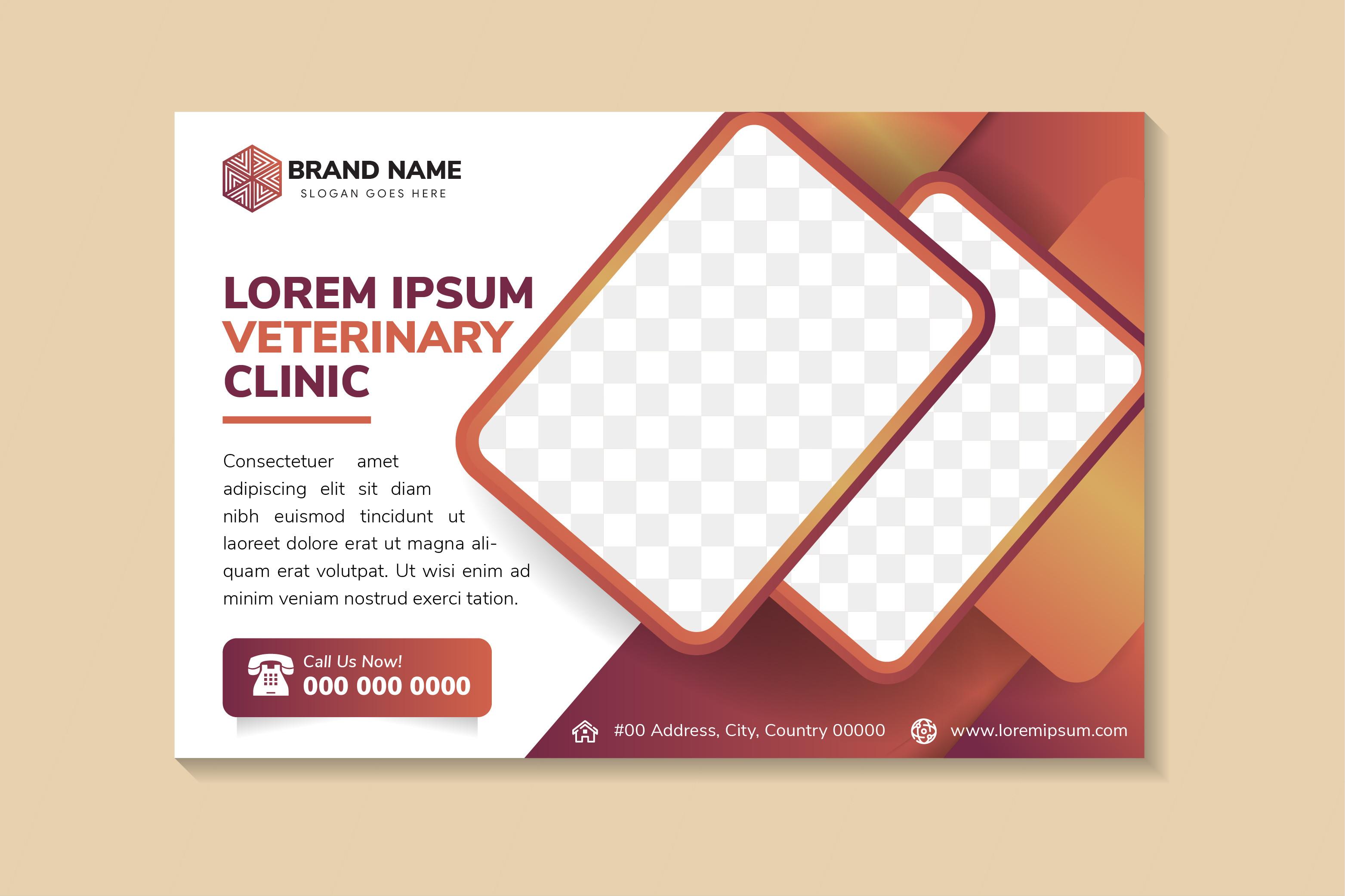 Veterinary Clinic Horizontal Flyer