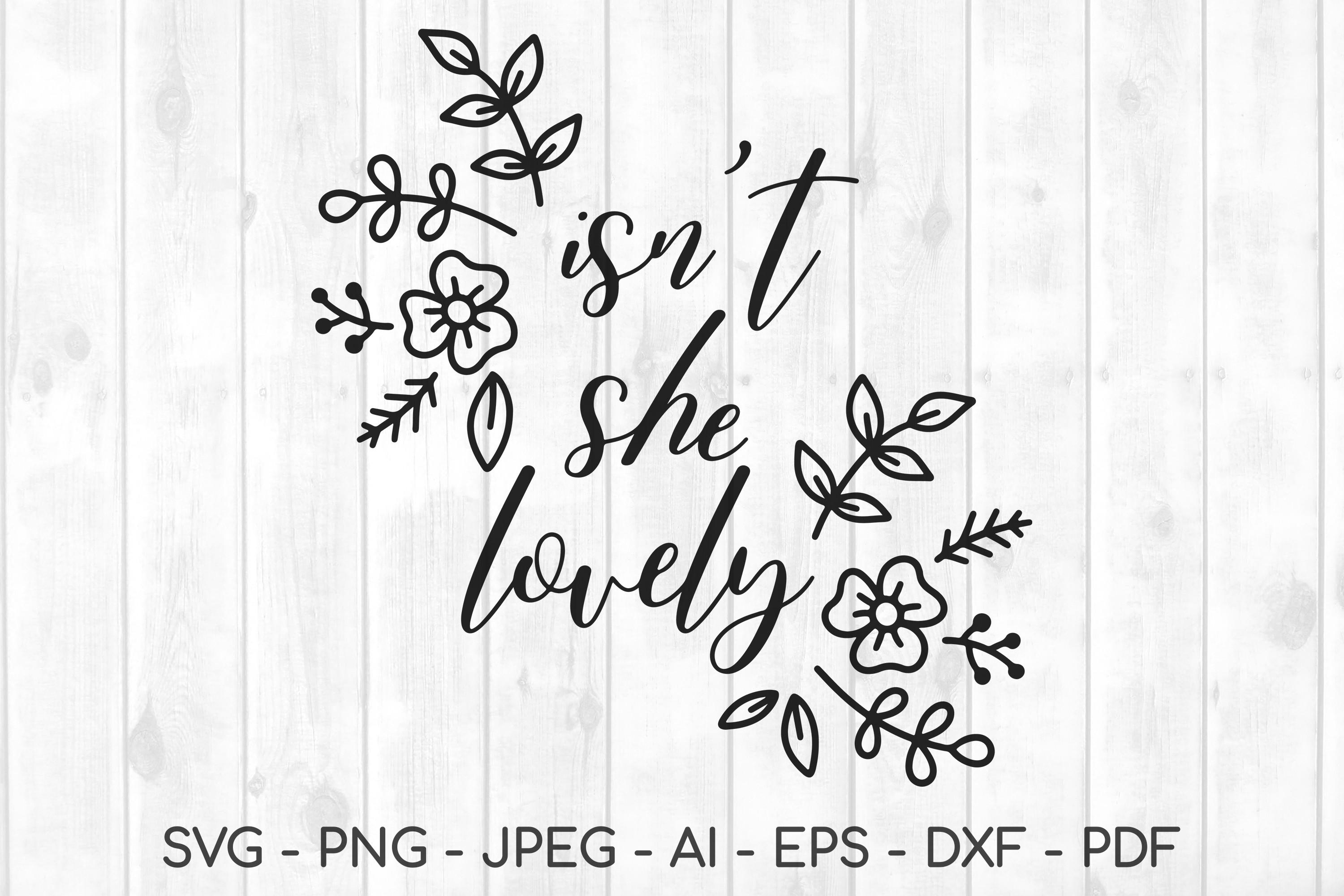 Isn't She Lovely, Baby Svg, Baby Girl
