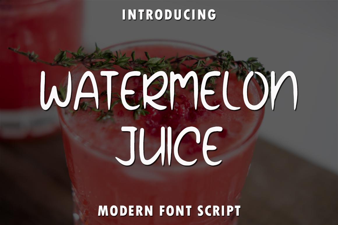 Watermelon Juice Font