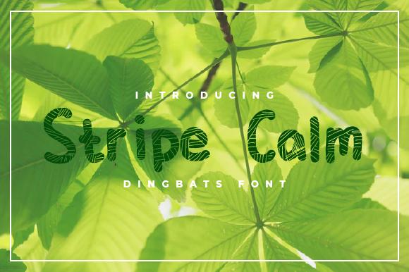 Stripe Calm Font