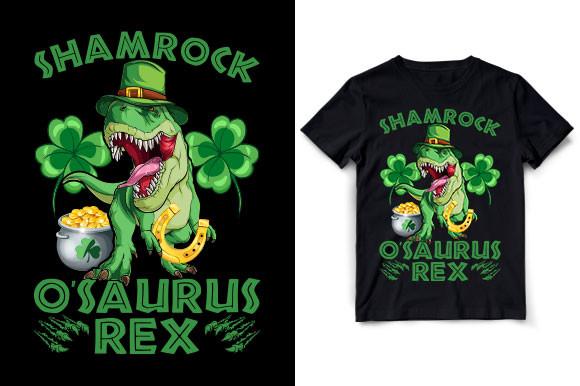 SHAMROCK O’SAURUS REX Funny ST.PATRICK’S