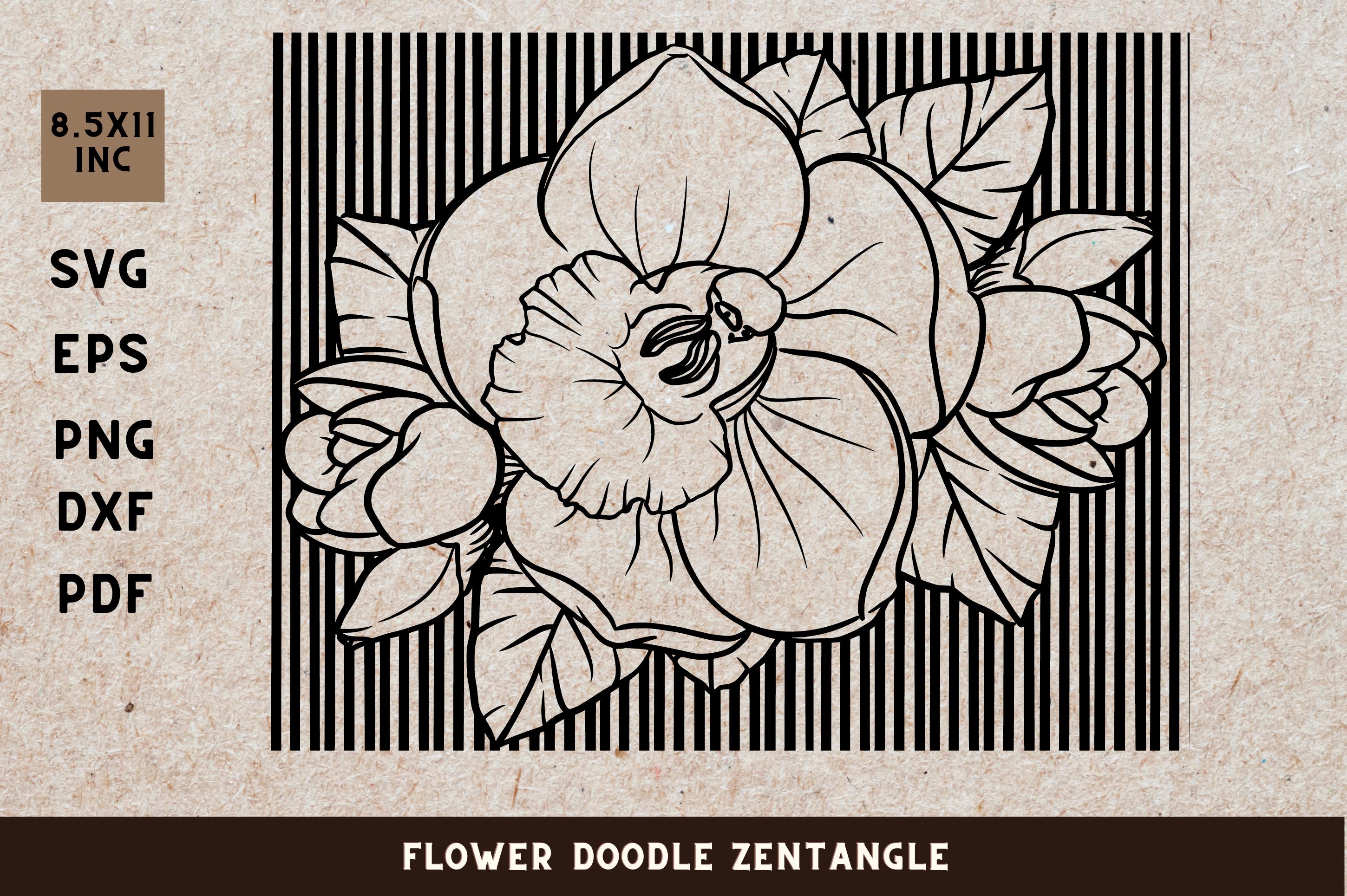 Flower Doodle Zenangle
