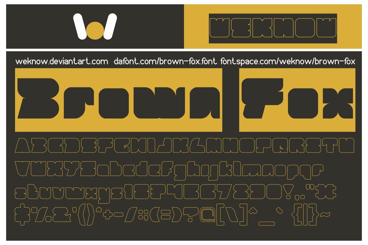 Brown Fox Font