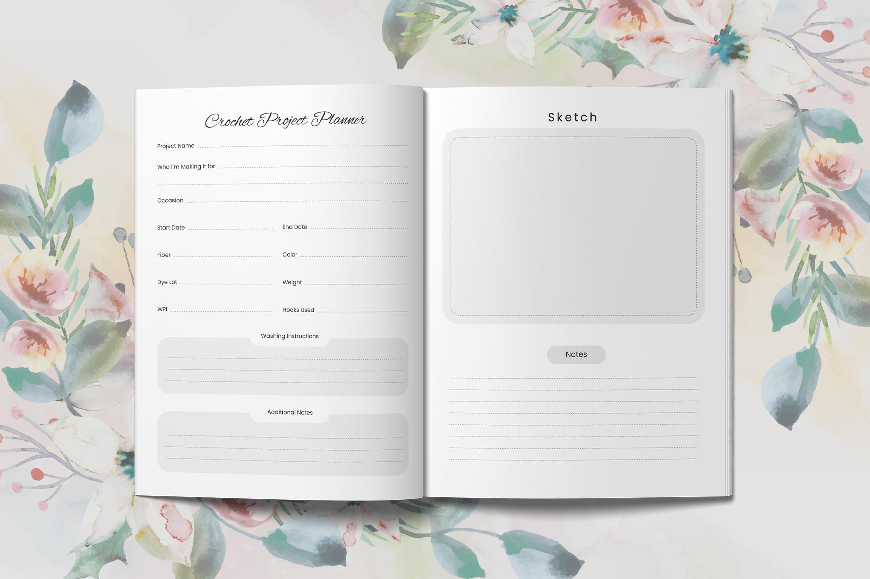 Crochet Project Planner KDP Interior