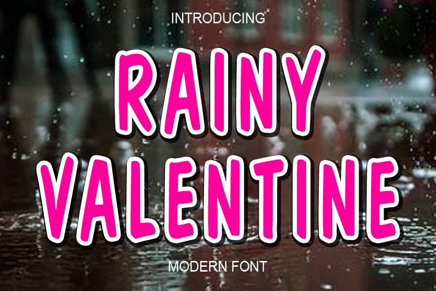 Rainy Valentine Font