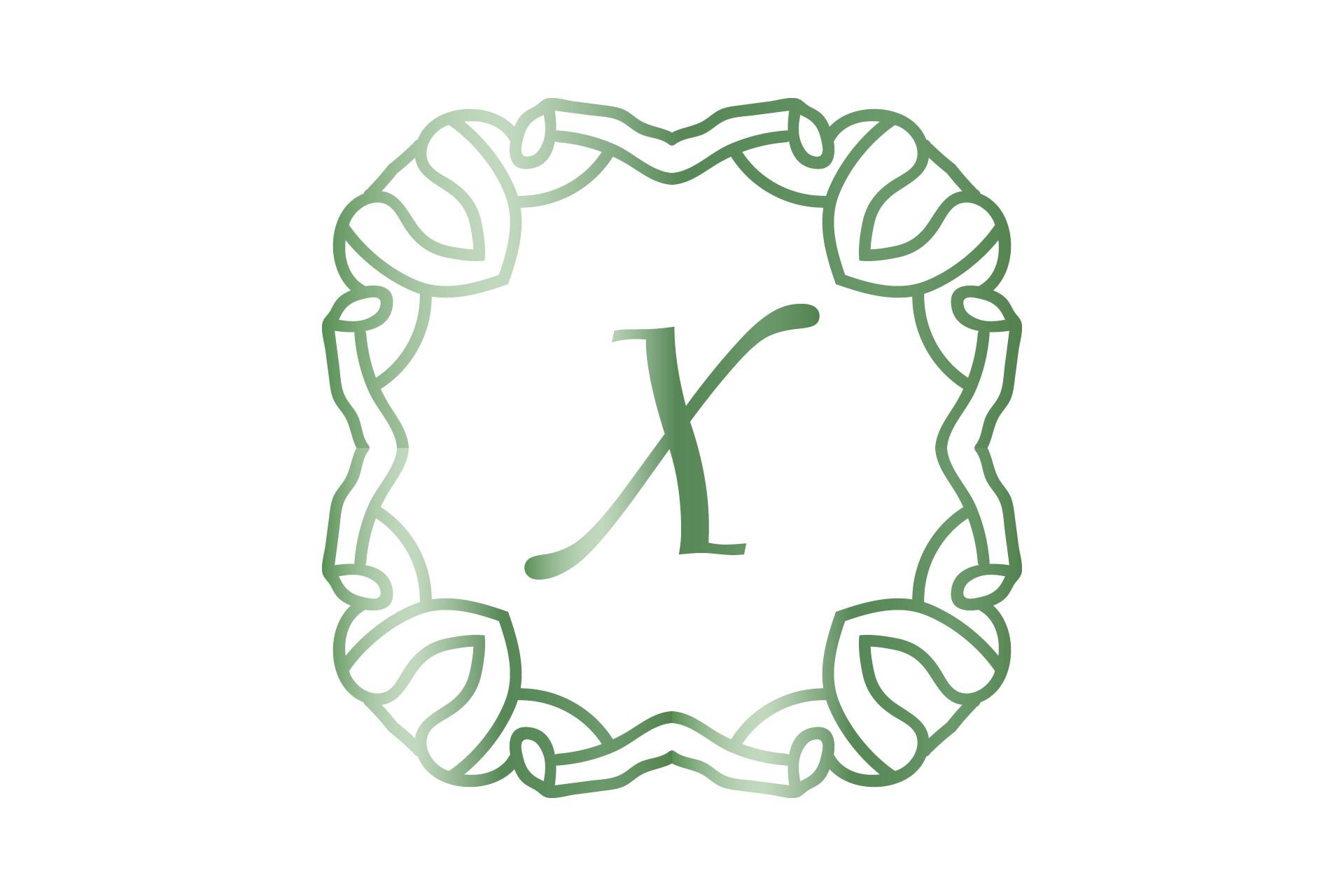 Monogram Illustration Fill Ornament Line