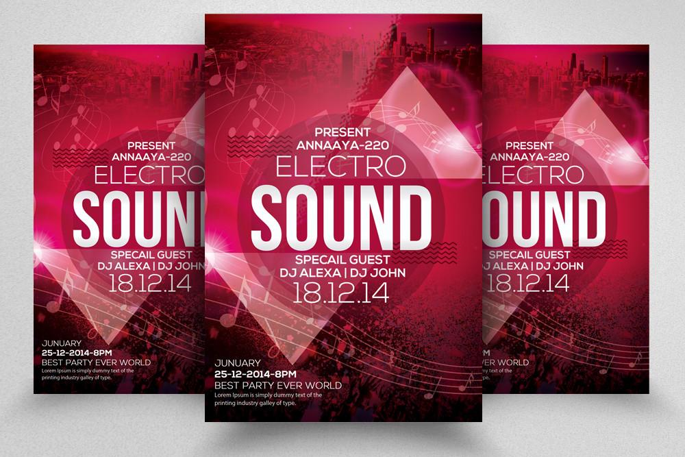 Sound Music Party Night Flyer