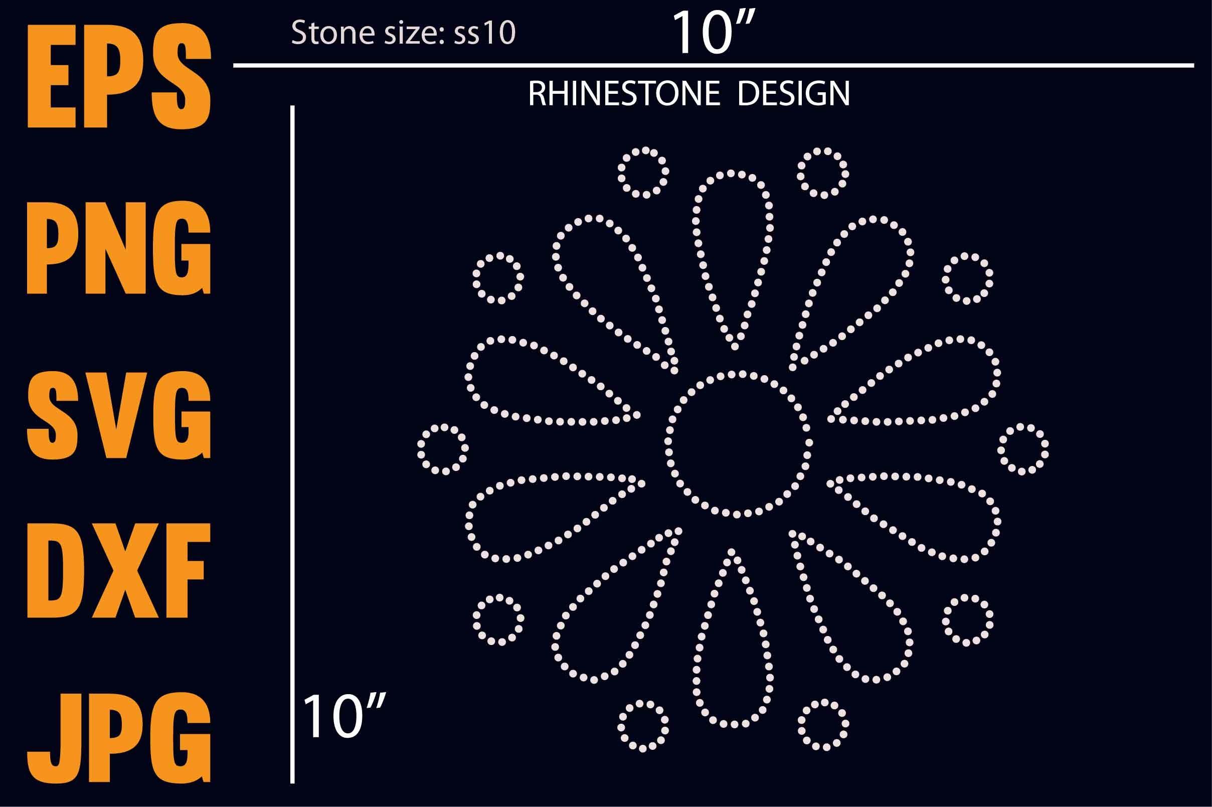 Rhinestone Pattern Template Design