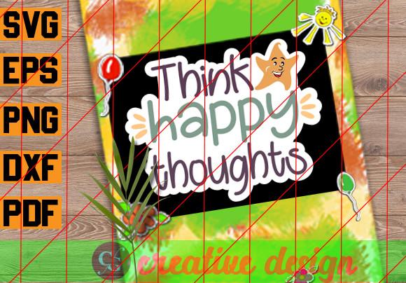 Thinr Happy Thoughts Sticker