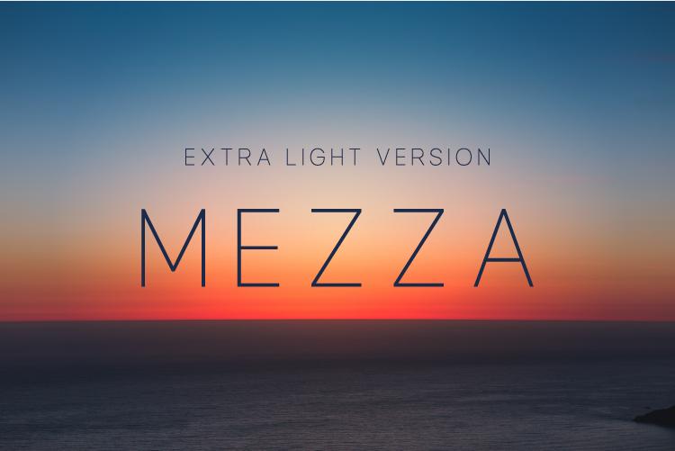 Mezza Extra Light Font