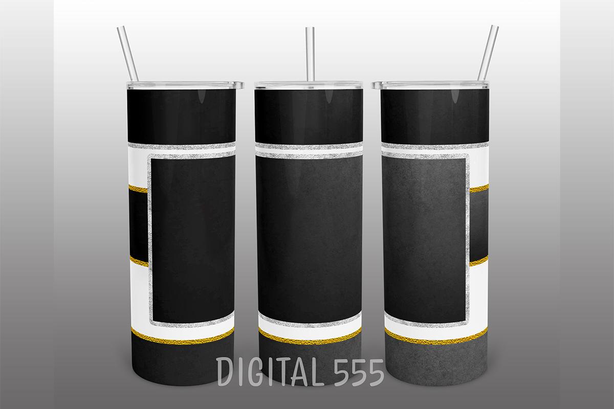 Black 20 Oz Skinny Tumbler Design