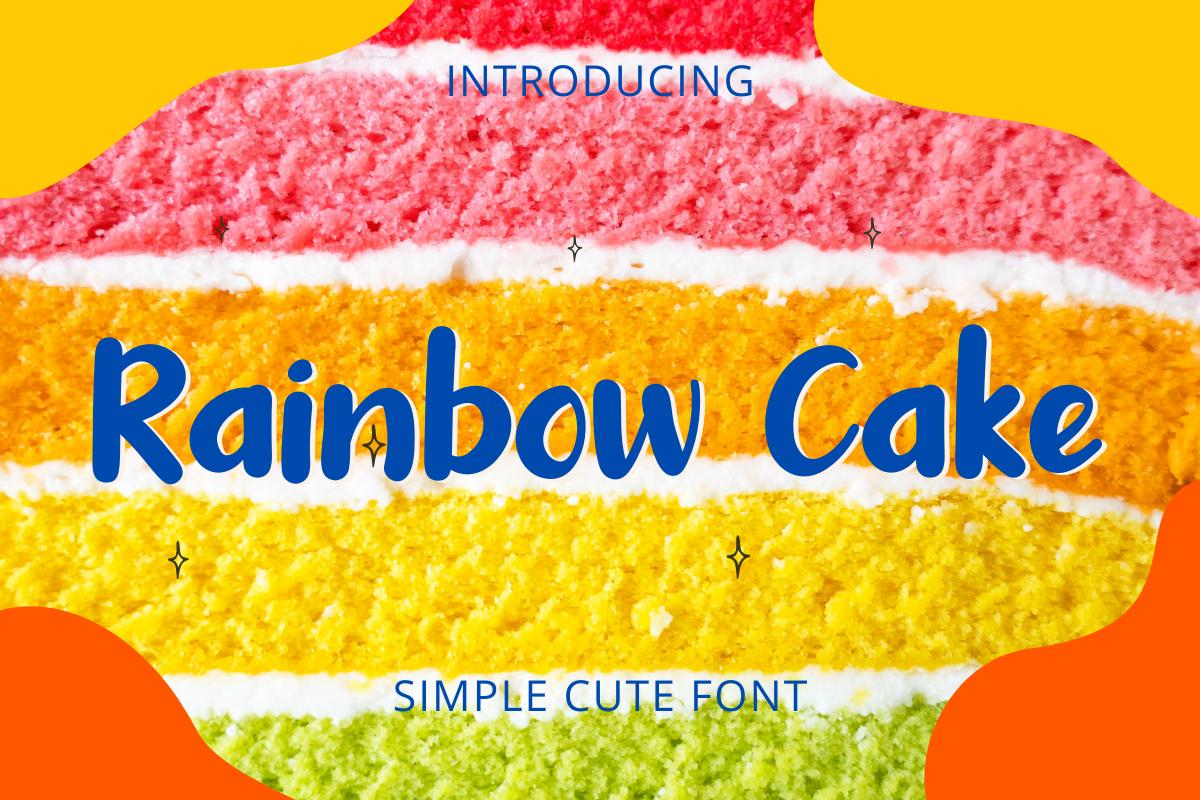 Rainbow Cake Font