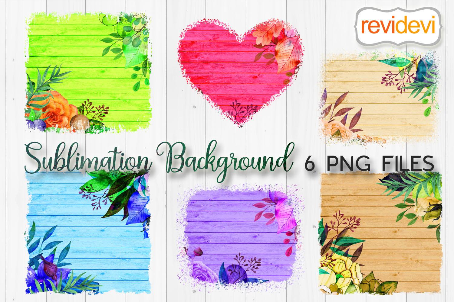Sublimation Spring Floral Wood