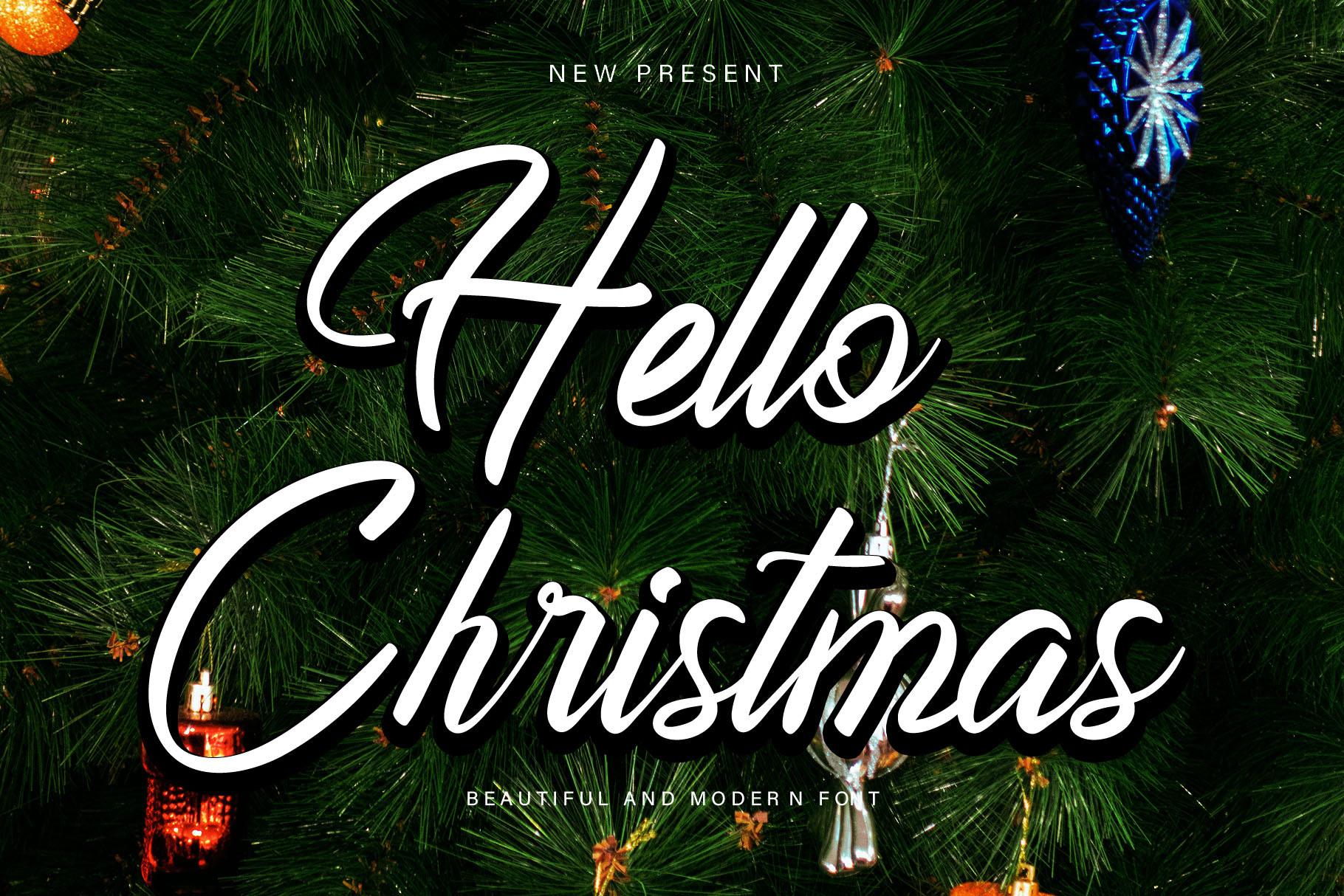 Hello Christmas Font