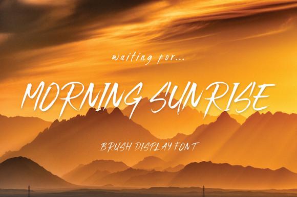 Morning Sunrise Font