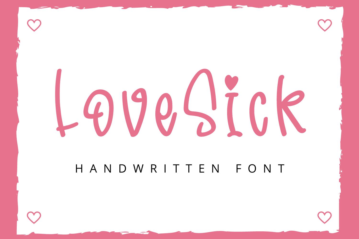 LoveSick Font