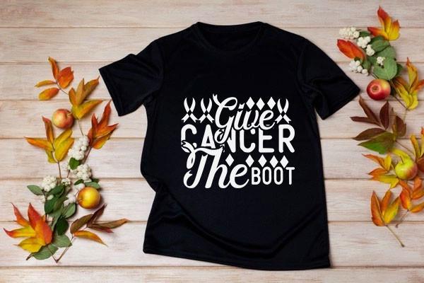 Breast Cancer SVG Design, Give Cancer Th