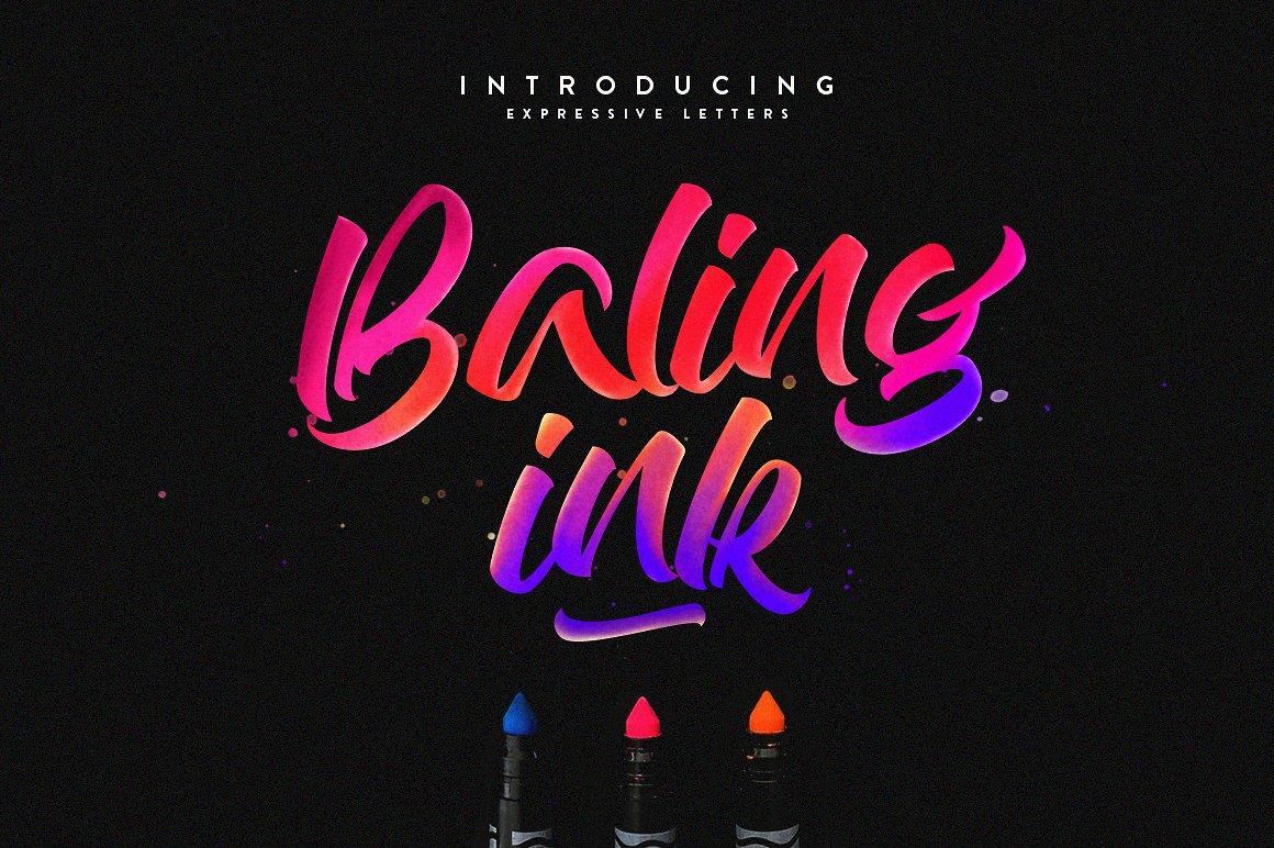 Baling Ink Font
