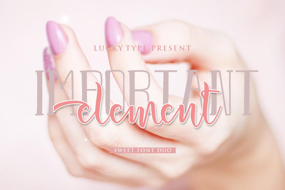 Important Element Font