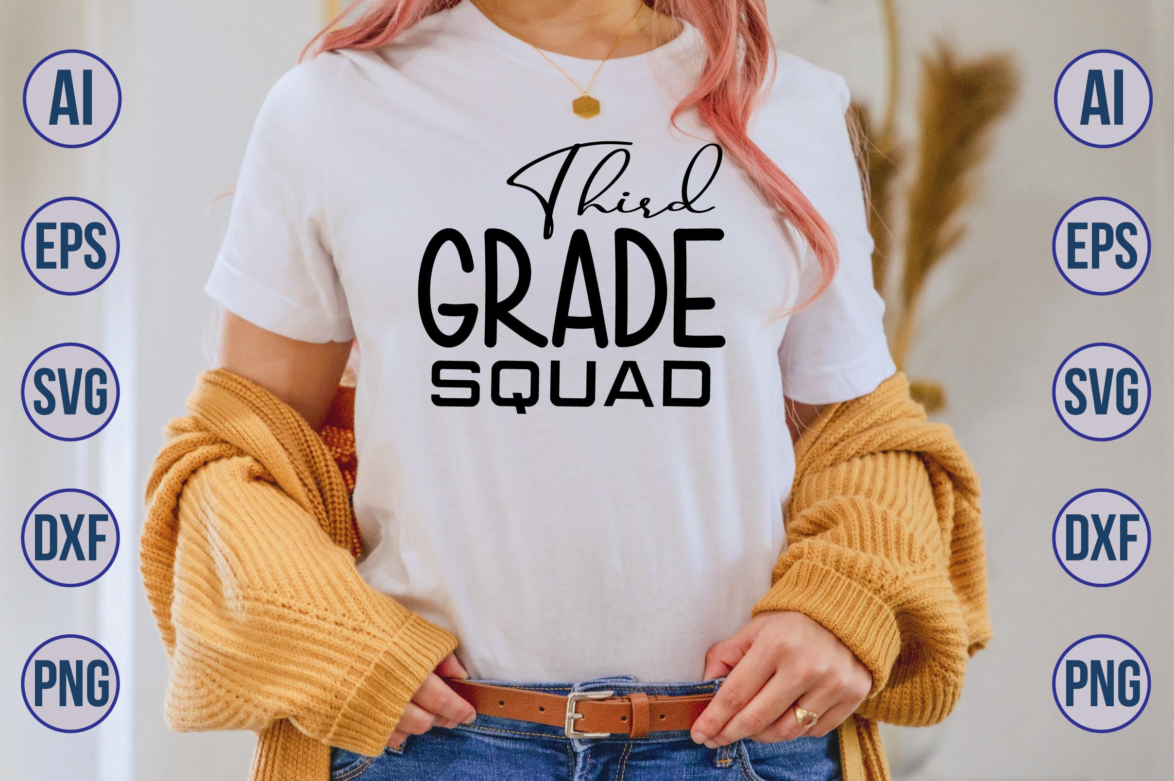 Third Grade Squad SVG
