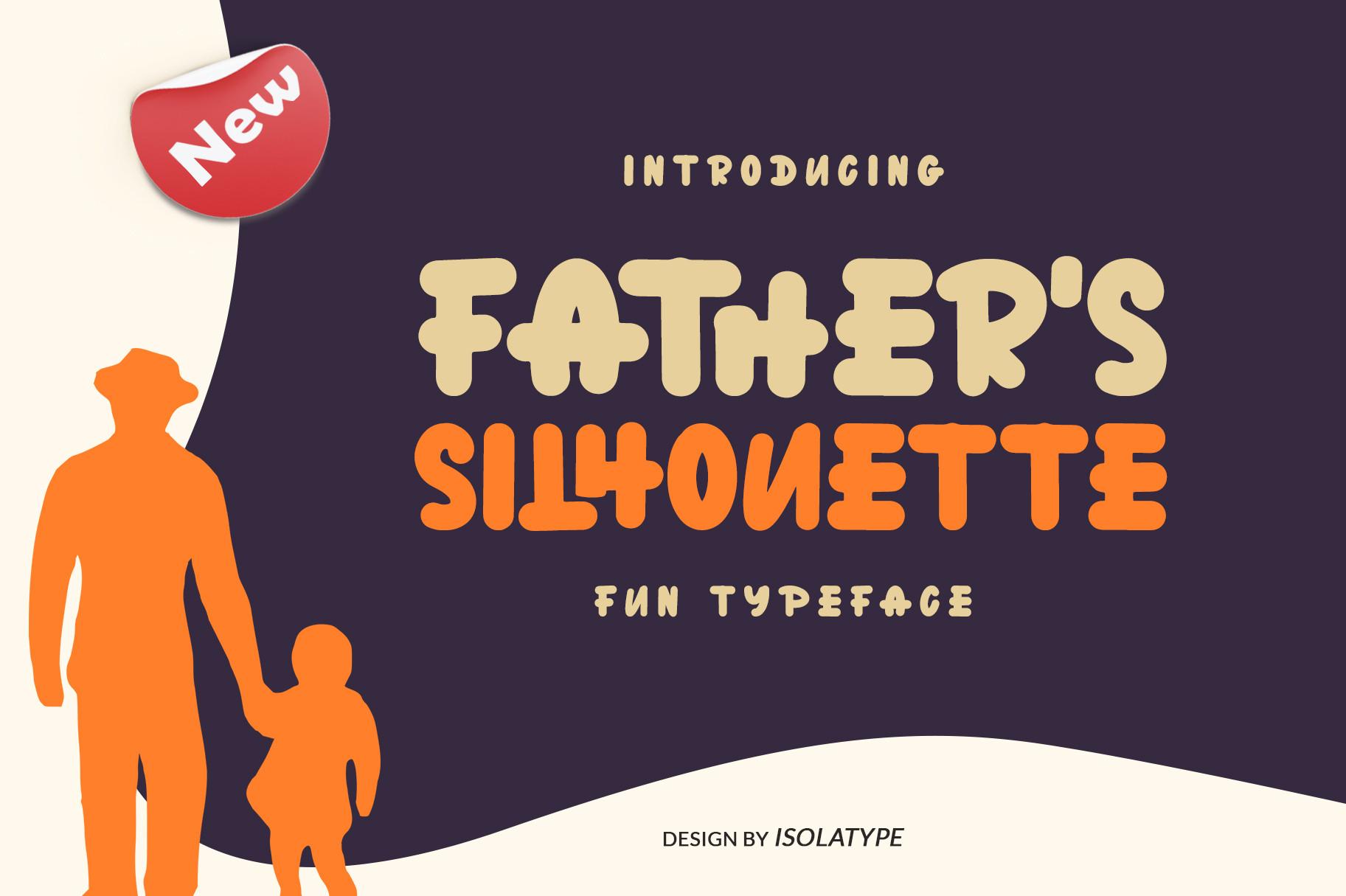 Father's Silhouette Font