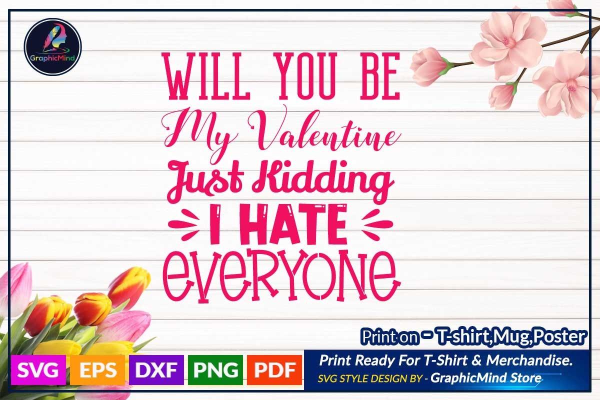 Valentine's T Shirt Design Lettering