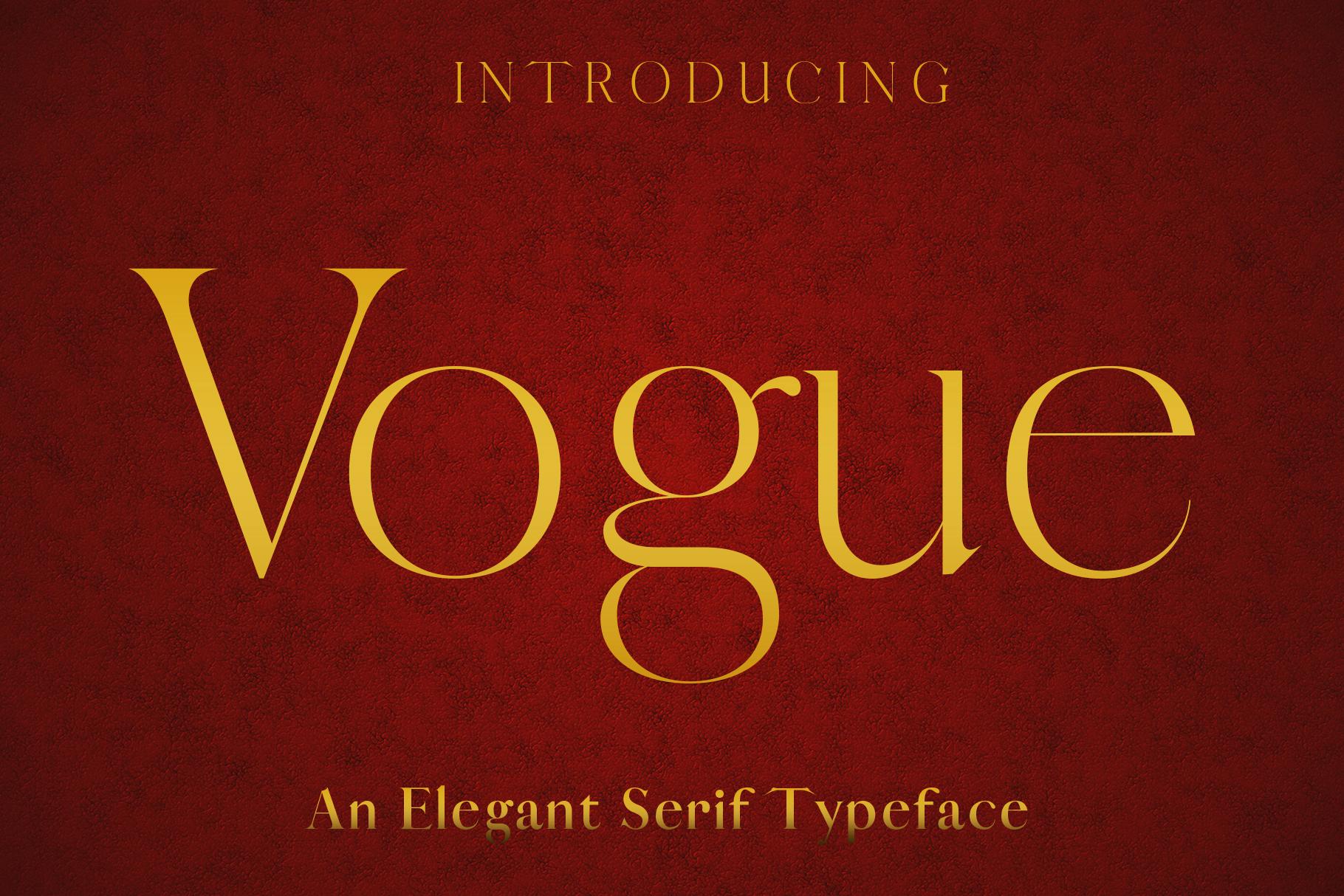 Vogue Font