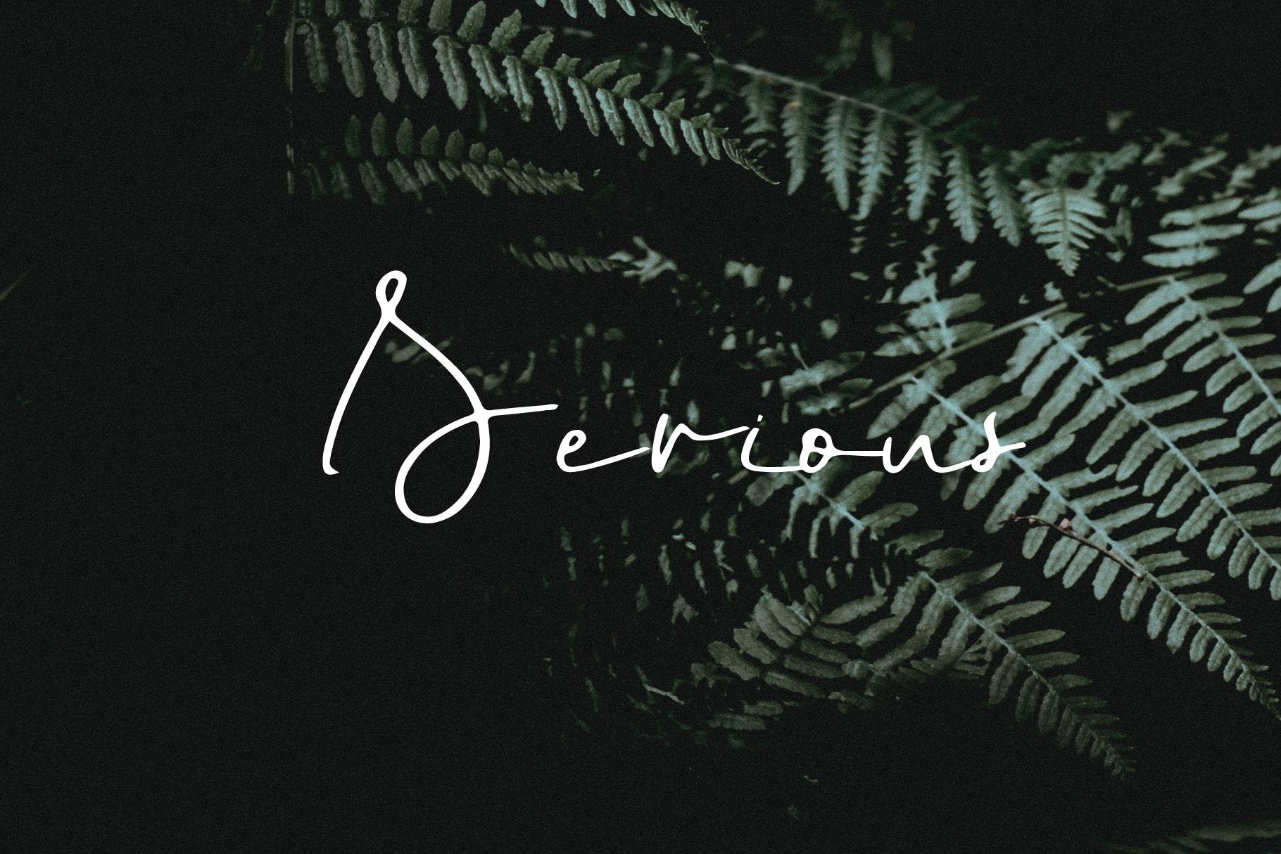 Serious Font