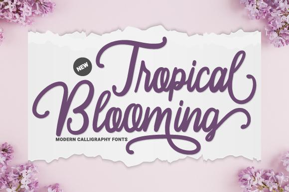 Tropical Blooming Font