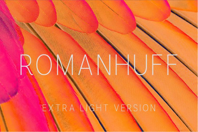 Romanhuff Extra Light Font
