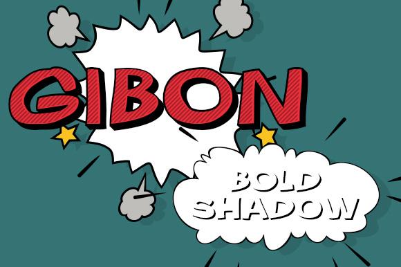 Gibon Bold Shadow Font