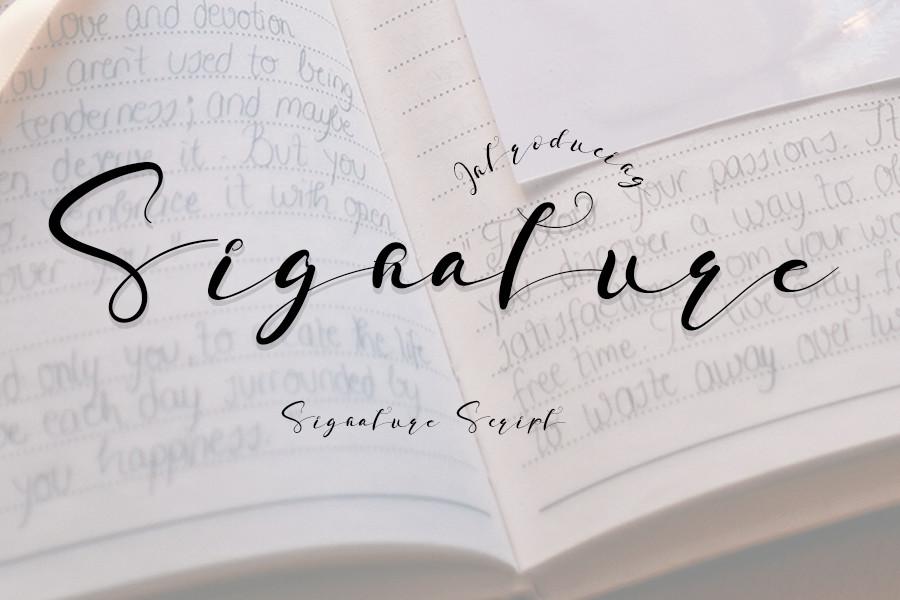 Signature Font