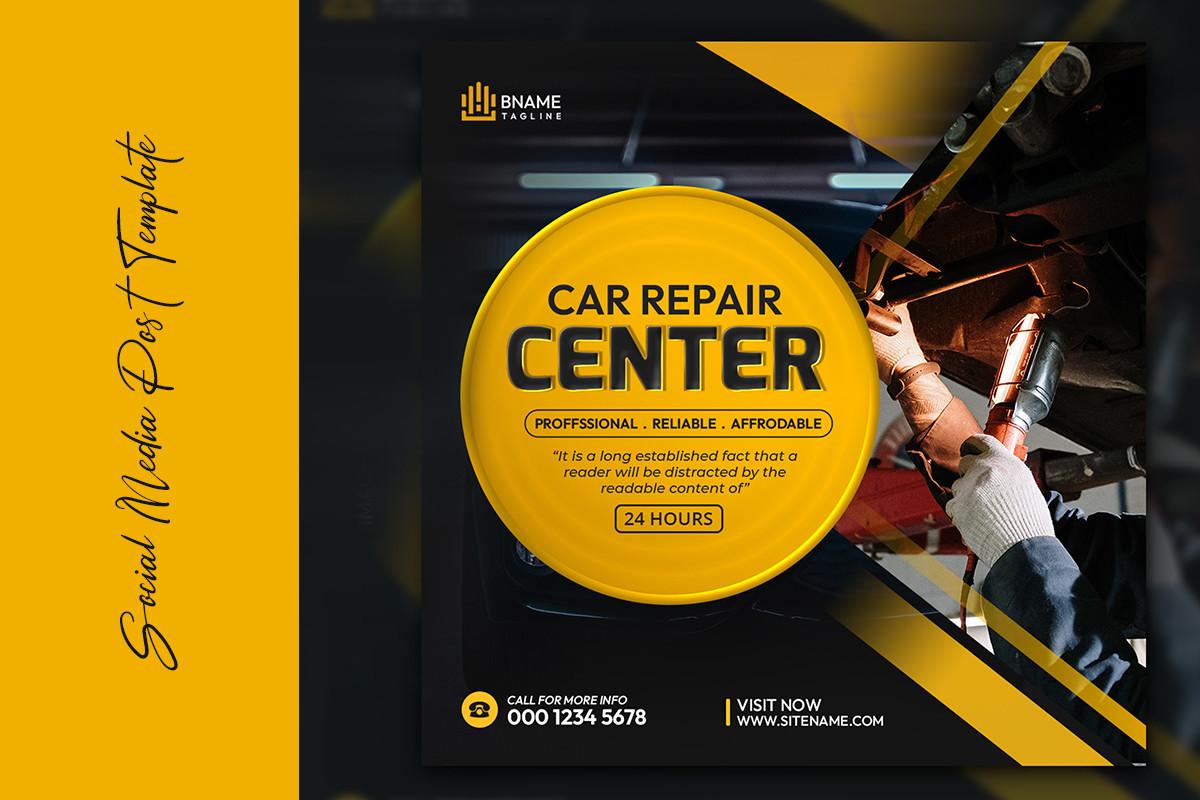 Car Repair Social Media Post Template