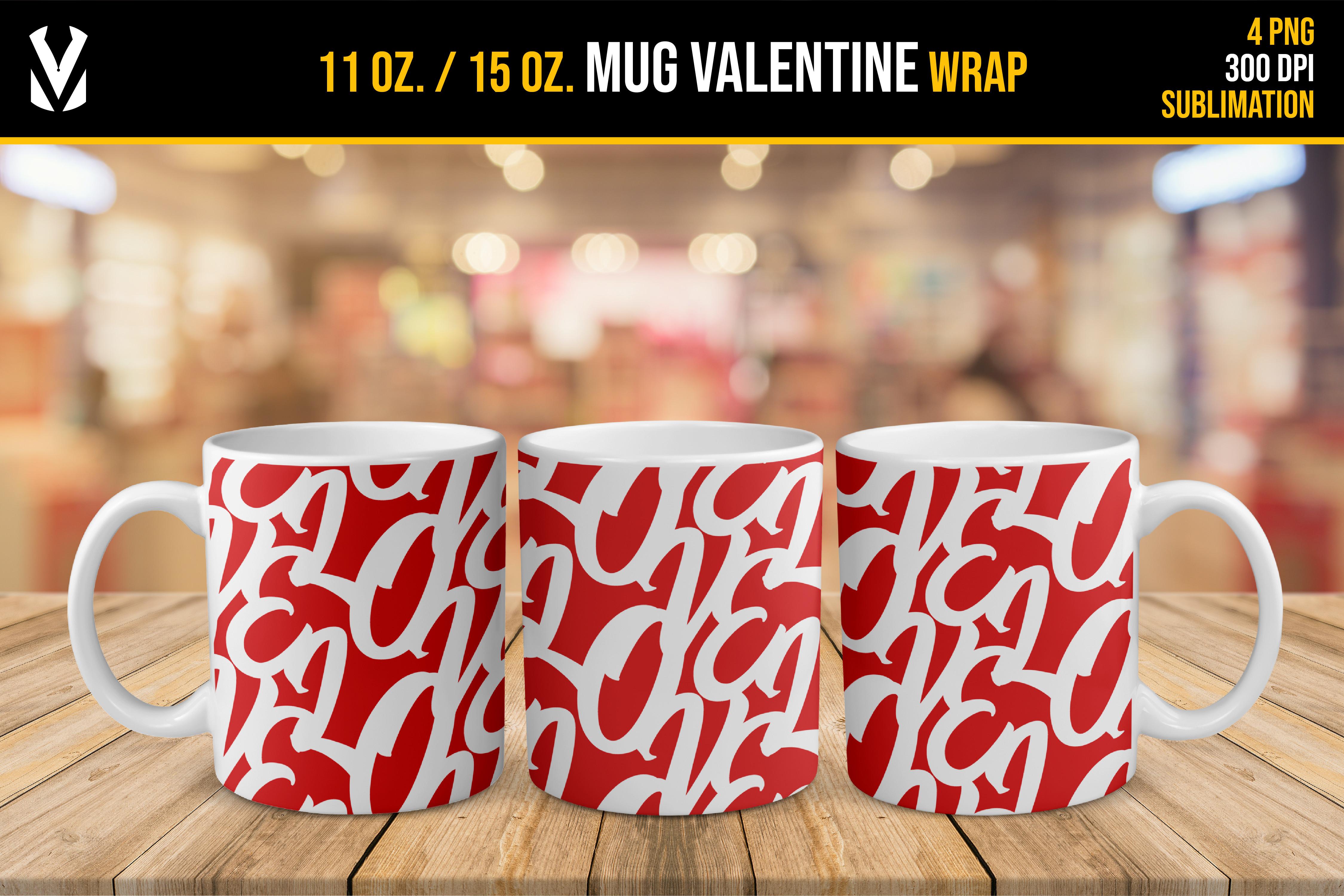 Love Sublimation Mug Valentine Design
