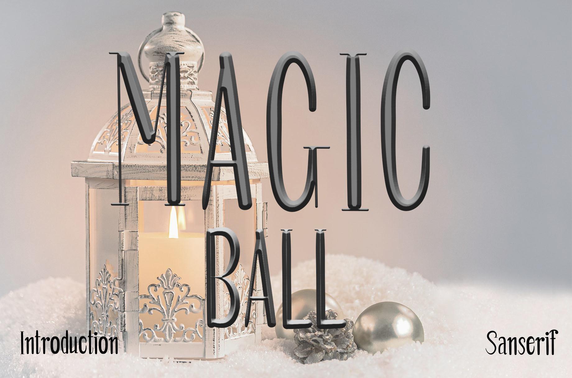 Magic Ball Font