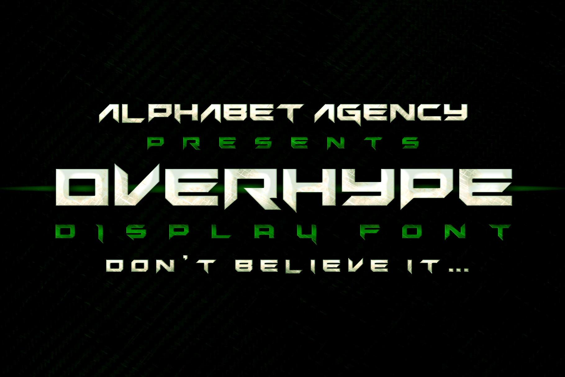 Overhype Font