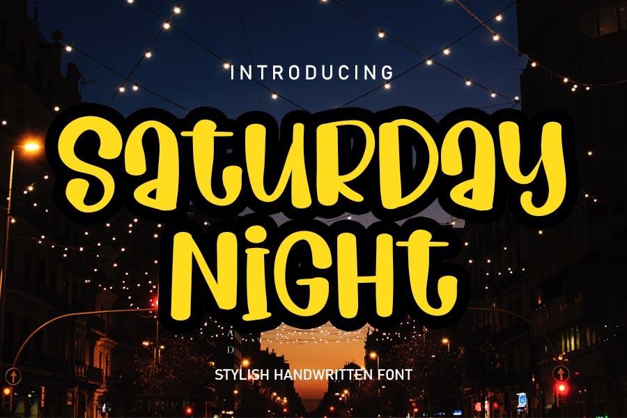 Saturday Night Font