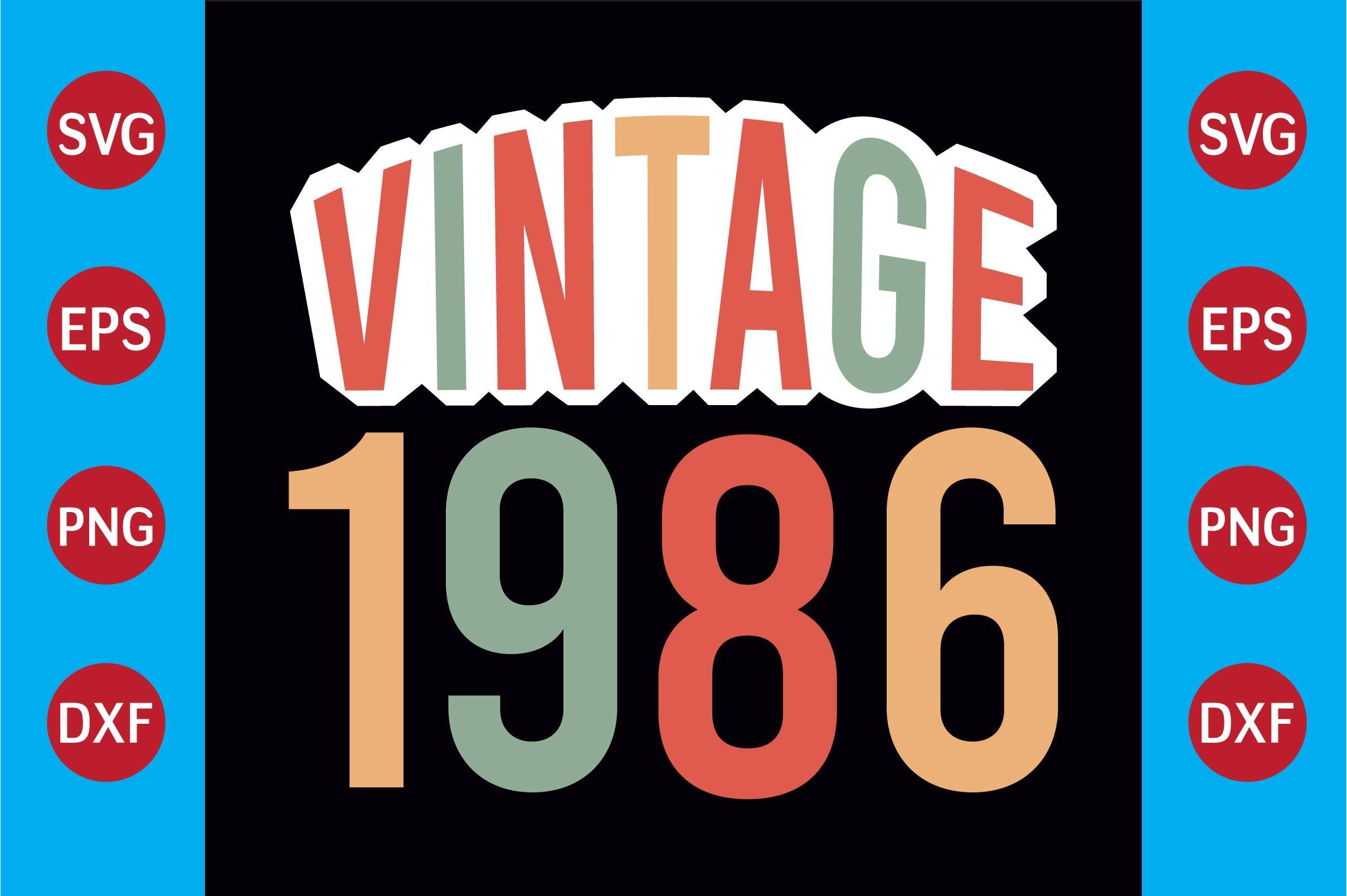 Vintage 1986  T-shirt Design