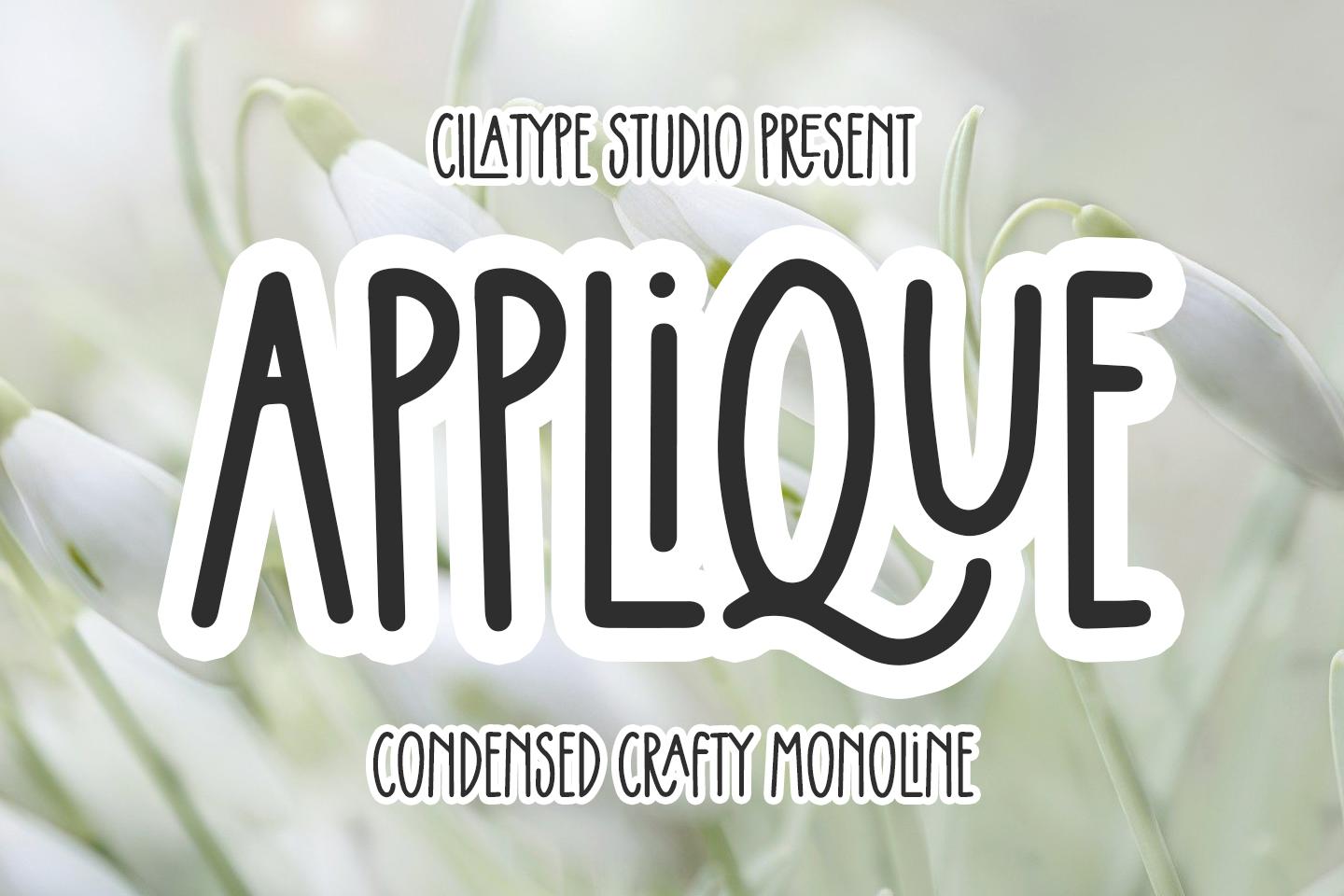 Applique Font